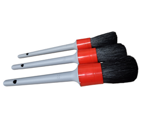 3 PIECE NATURAL BOAR DETAILING BRUSH SET