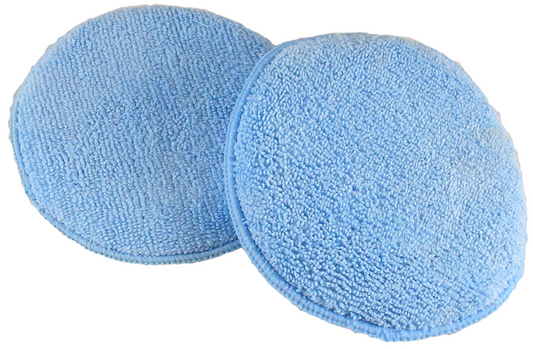 5" ROUND BLUE MICROFIBER WAX PAD