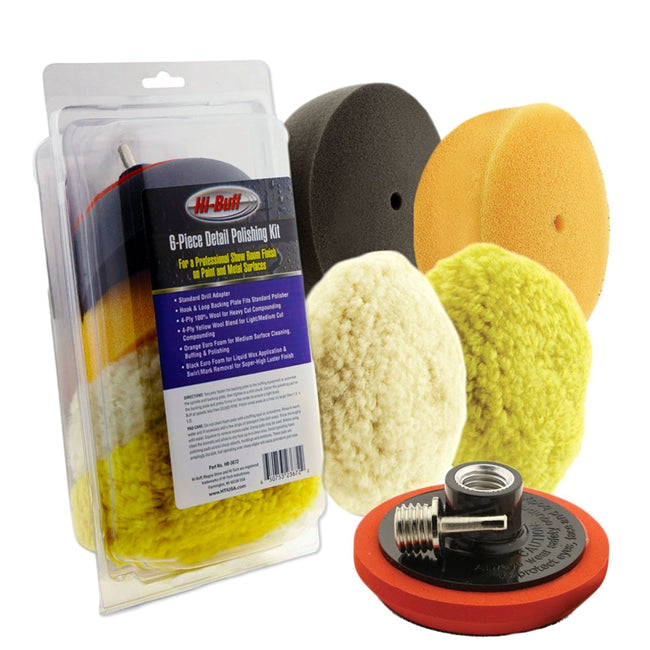 Hi-Buff 6 pc. Mini Pad Polishing Kit